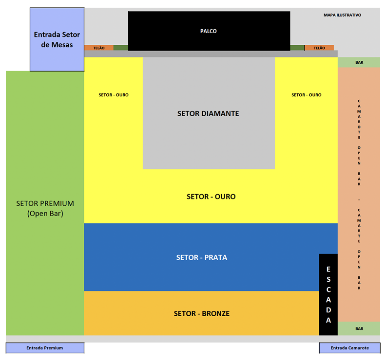 mapa do evento